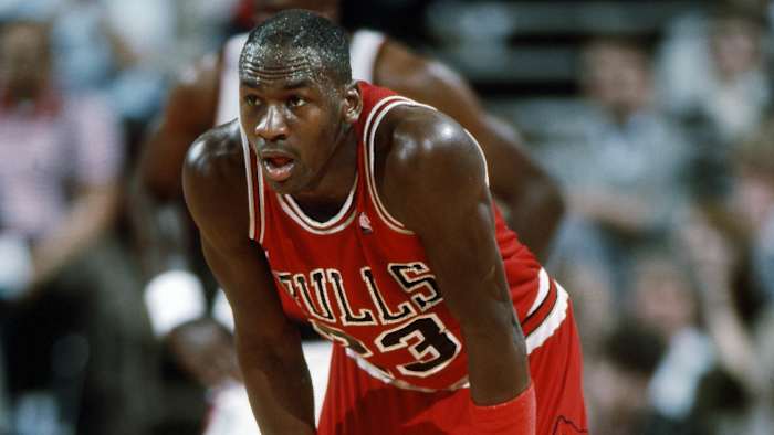 Chicago Bulls guard Michael Jordan